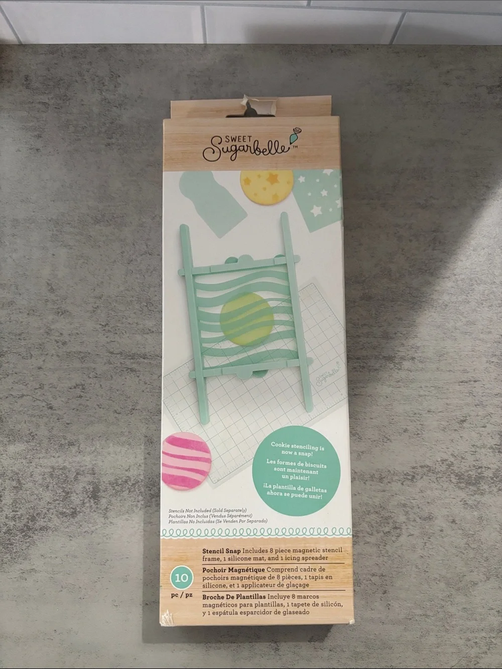 Mint Green Cookie Stencil Snap Set